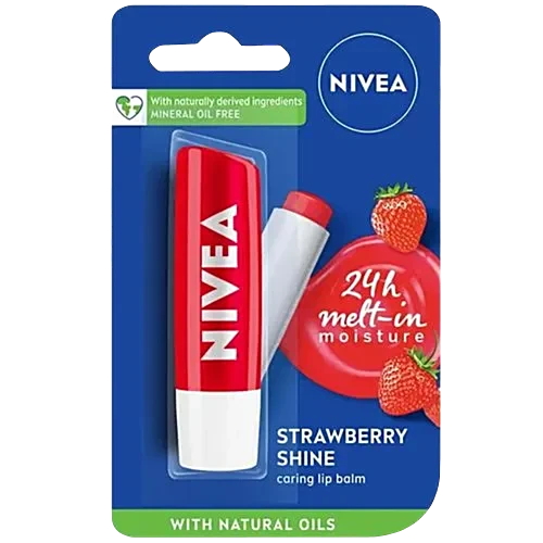 Nivea Lip Balm Strawberry 4.8g