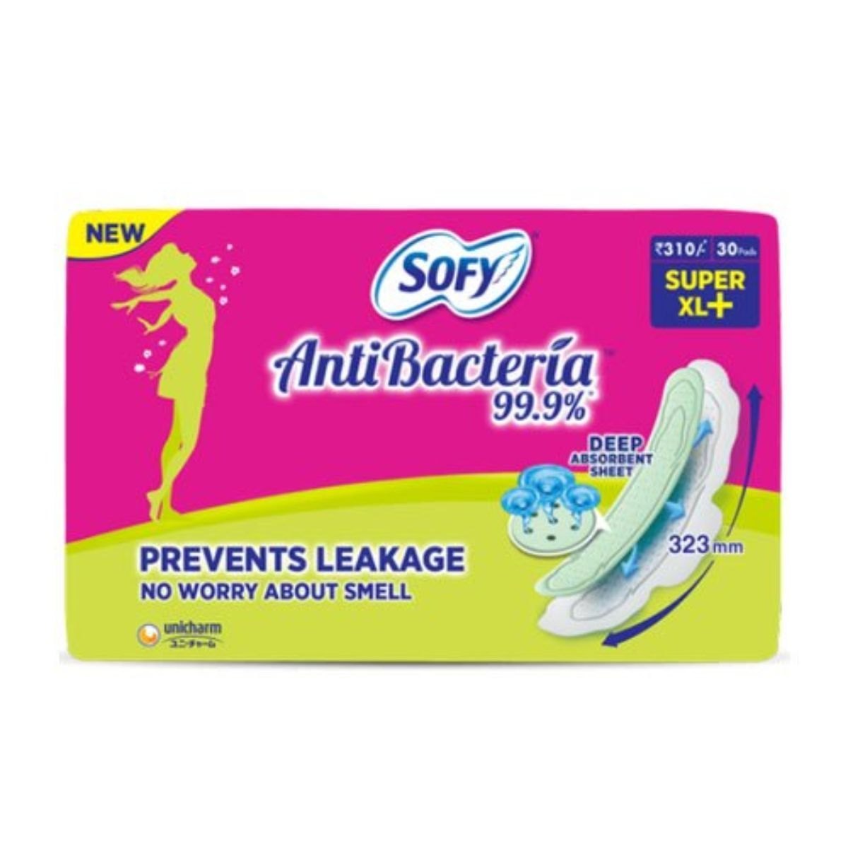 Sofy Antibacterial Pads 30 count