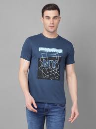 Dollar Bigboss Men's Round Neck T-Shirt Navy Blue XL