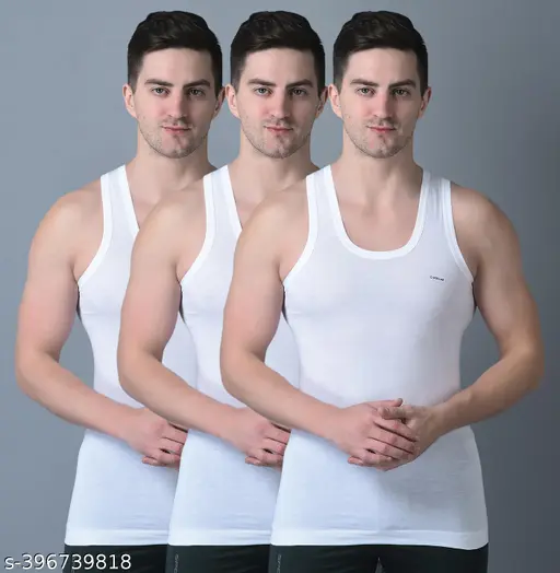 Dollar Bigboss Pack of 3 Vest White S/M/L/XL