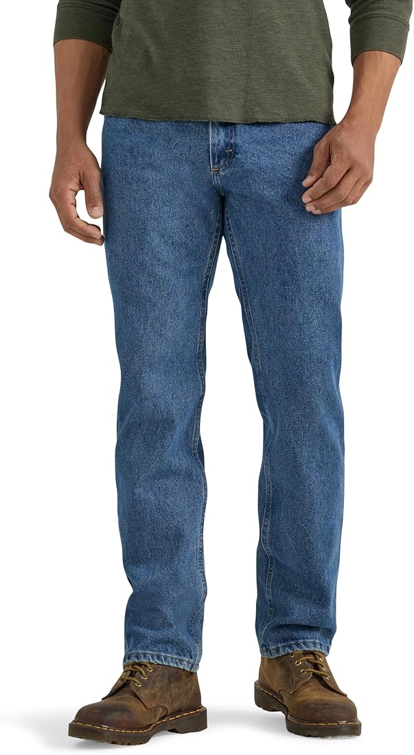 Wrangler Men's Regular Fit Jeans Dark Blue 32