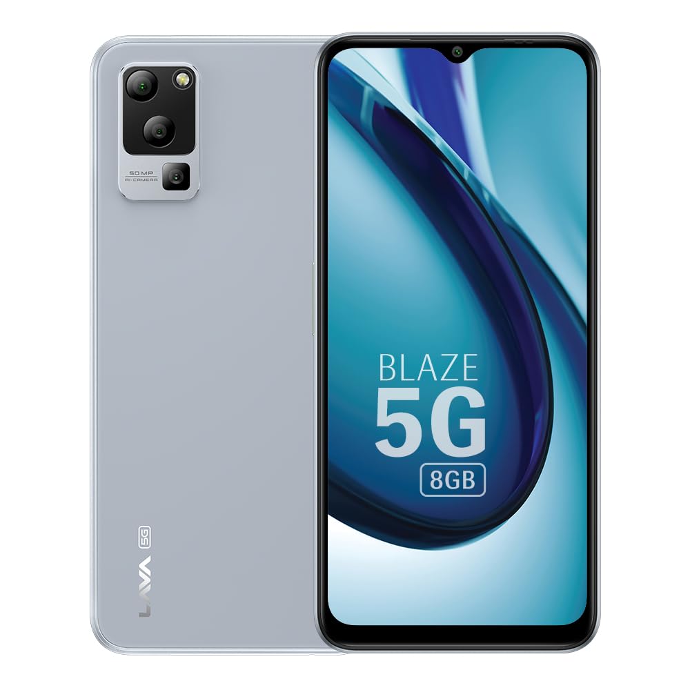 Lava Blaze 5G 4GB/128GB Glass Blue