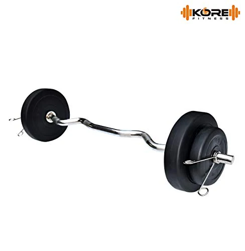 Kore PVC 20kg Weight Plate Set with Rod