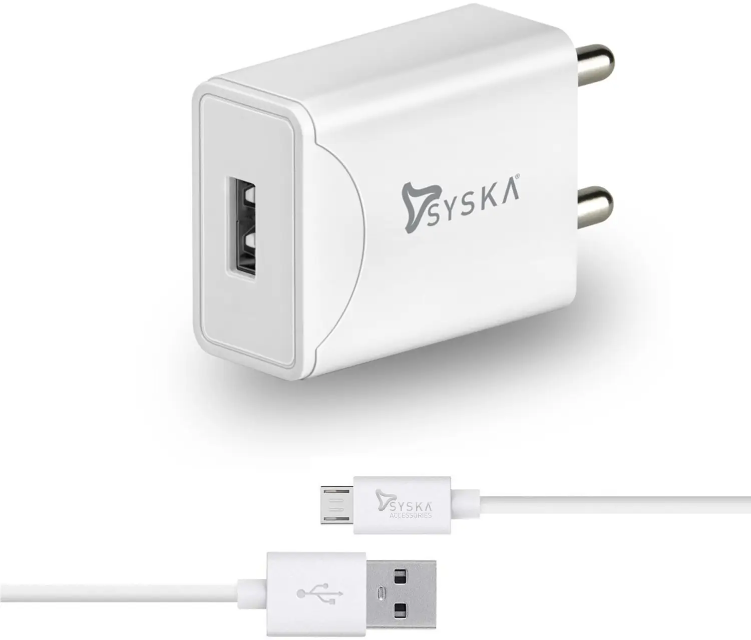 Syska 20W Fast Charger with Type-C Cable